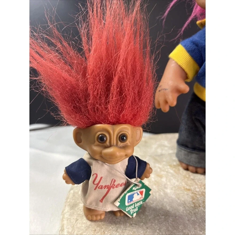 1990's Russ & Berries Set Of 3 Troll Dolls 2 With Tags
